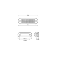 C2-98 markeringslamp ORANJE - AEB LED markeringslamp wit met helder glas - ECE R91 keurmerk - voor 12 & 24 volt gebruik - EAN: 5414184550568