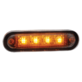 C2-98 markeringslamp ORANJE - AEB LED markeringslamp wit met helder glas - ECE R91 keurmerk - voor 12 & 24 volt gebruik - EAN: 5414184550568