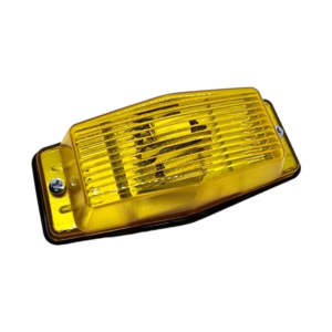 Dubbelbrander met GEEL lamp glas - geschikt voor 12 en 24 volt gebruik - dubbelpolige lamp voor auto, vrachtwagen, trailer en meer - EAN: 6090539619655