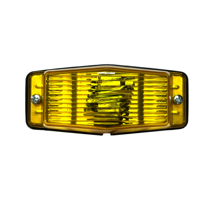 Double Dutch with YELLOW lamp glass - suitable for 12 and 24 volt use - double-pole lamp for car, truck, trailer and more - EAN: 6090539619655