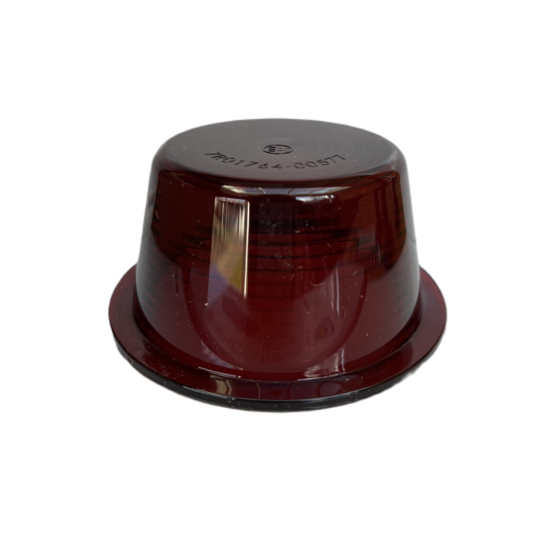 Gylle lens rood - BLACK-LINE - los lampglas voor de Deense breedtelamp - max r5w lamp onder het glaasje steken - geschikt voor de rubber breedtelamp van het Zweedse merk Gylle - past ook in Horpol, WAS en Strands breedtelamp