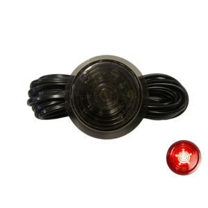 Gylle LED unit rood in BLACK-LINE uitvoering - LED module met SMOKE glas voor auto, vrachtwagen, aanhanger, trailer, camper en meer - LED module werkt op 12 & 24 volt en is volledig waterproof - EAN: 7392847317964