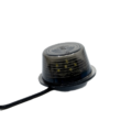 Gylle LED unit oranje in BLACK-LINE uitvoering - LED module met SMOKE glas voor auto, vrachtwagen, aanhanger, trailer, camper en meer - LED module werkt op 12 & 24 volt en is volledig waterproof - EAN: 7392847317957