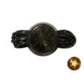 Gylle LED unit oranje in BLACK-LINE uitvoering - LED module met SMOKE glas voor auto, vrachtwagen, aanhanger, trailer, camper en meer - LED module werkt op 12 & 24 volt en is volledig waterproof - EAN: 7392847317957