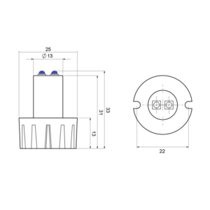 Afmetingen TN-626315-BL