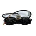 Hidemish LED inbouw flitser ROOD - LED waarschuwingslamp voor 12 & 24 volt gebruik - koplamp flitser ROOD - met 3.15m kabel - AEB Belgium product -