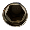 Ruspa kunststof wielmoerdoppen 32mm - 50 mm hoog - wielaccessoire die geschikt is voor een Scania, Volvo en Renault vrachtwagen - chrome accessoire voor de wielen