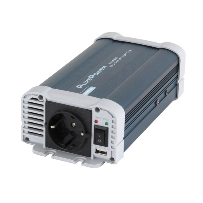 Purepower sinus omvormer 300w - 24v - omvormer die geschikt is voor 24 volt gebruik - vrachtwagen, camper, boot of ander soort voer of vaartuig dat een 24 volt aansluiting heeft - word geleverd incl. aansluitmateriaal en handleiding