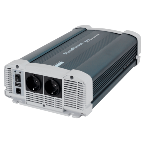 Purepower sine wave inverter 2500w - 12v - inverter suitable for 12 volt use - caravan, camper, car, boat or other type of vehicle or vessel that has a 12 volt connection - supplied with connection material and manual
