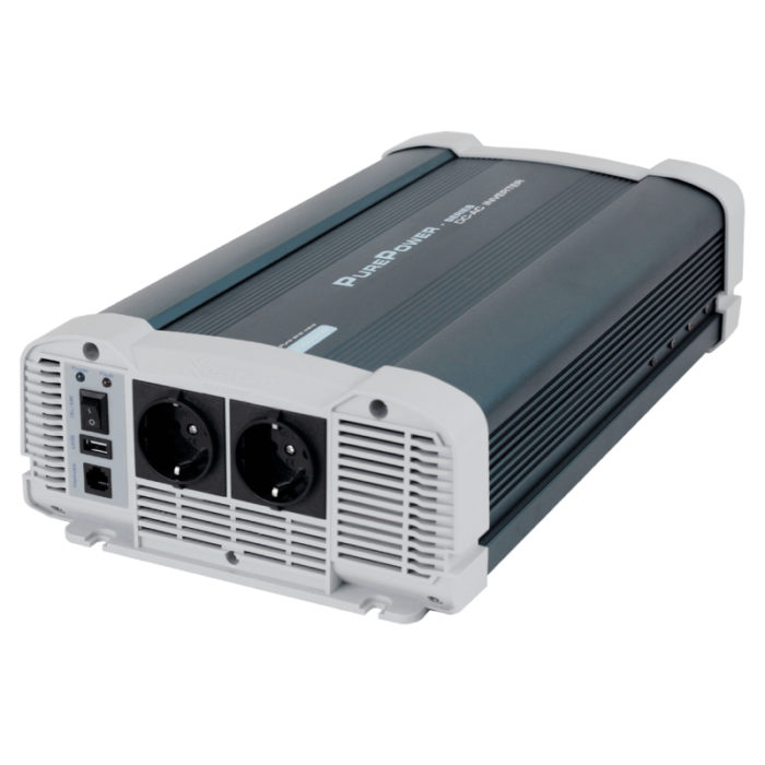 Purepower sinus Spannungswandler 2500W - 24v - Wechselrichter geeignet für 24-Volt-Betrieb - LKW, Wohnmobil, Boot oder andere Fahrzeug- oder Wasserfahrzeugtypen mit 24-Volt-Anschluss - wird inkl. Anschlussmaterial und Anleitung geliefert 