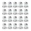 Kunststof wielmoerdoppen 32mm - 55mm hoog - wielaccessoire die geschikt is voor een DAF, MAN, Mercedes en Iveco vrachtwagen - chrome accessoire voor de wielen - EAN: 7323030175078