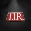 T.I.R. bord ROOD / WIT – 40x25cm