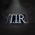 T.I.R. bord ZWART / WIT – 40x25cm