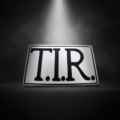 T.I.R. bord WIT / ZWART – 40x25cm