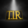 T.I.R. bord ZWART / GEEL – 40x25cm