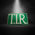 T.I.R. bord GROEN / WIT – 40x25cm