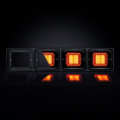 Strands IZE frame 4 gaten horizontaal - geschikt voor IZE LED / HELLA en LEDON lampen - eenvoudige montage met 16 bouten - OPBOUWFRAME DEENSE ACHTERBUMPER - Strands 800639 - EAN: 7323030190132