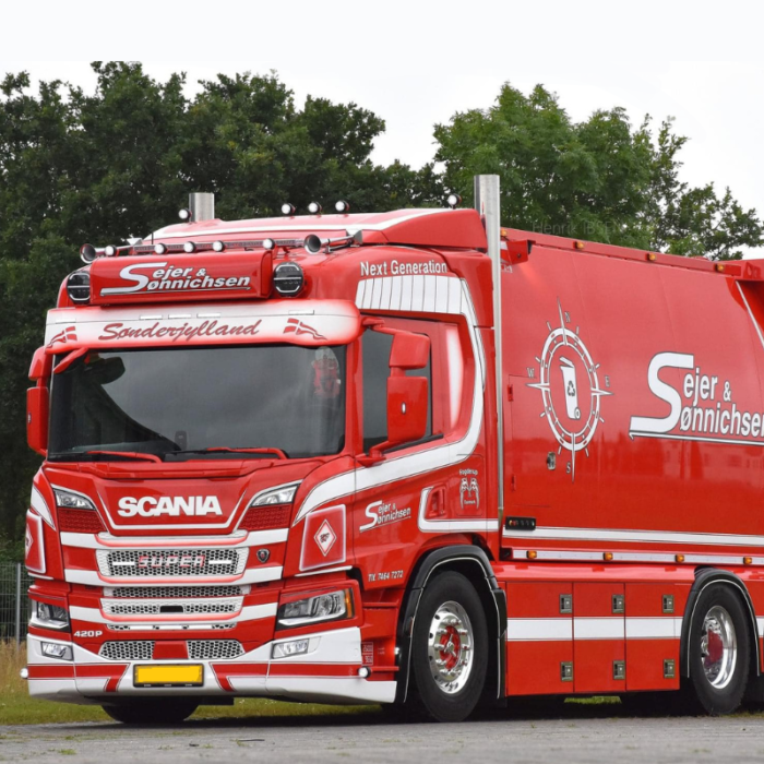 Scania LKW ausgestattet mit einem Hadley