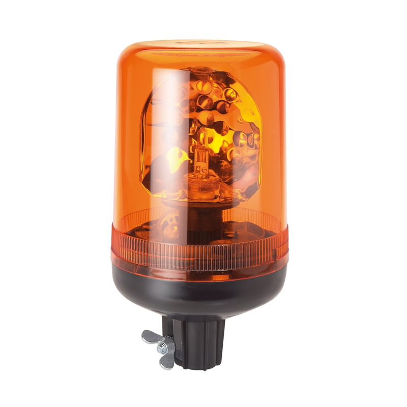 AEB 590 rotating beacon with plug-in base and ORANGE colored cap - suitable for 24 volt use - EAN: 5414184010697