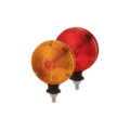 Nedking spiegellamp oranje/rood - met BA15S lampfitting - geschikt voor 12 en 24 volt gebruik - EAN: 6090431745728
