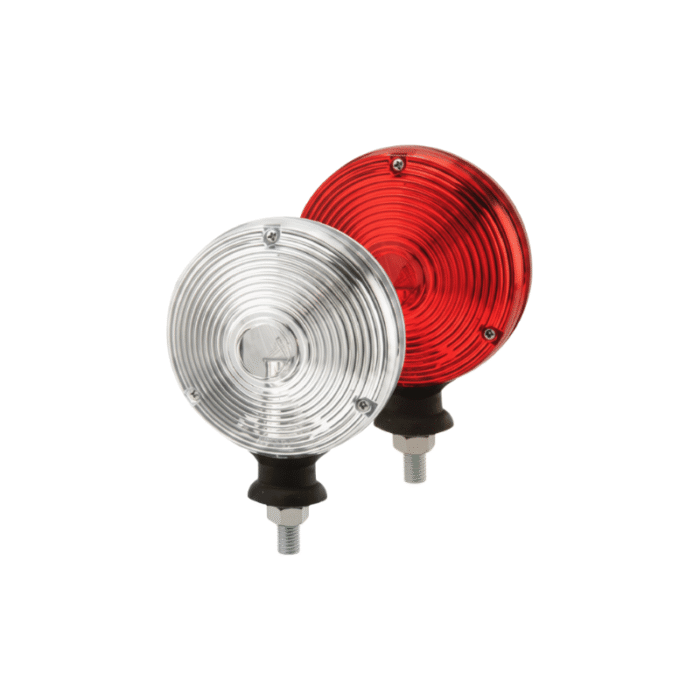 Nedking spiegellamp rood/wit - met BA15S lampfitting - geschikt voor 12 en 24 volt gebruik - EAN: 6090431347397