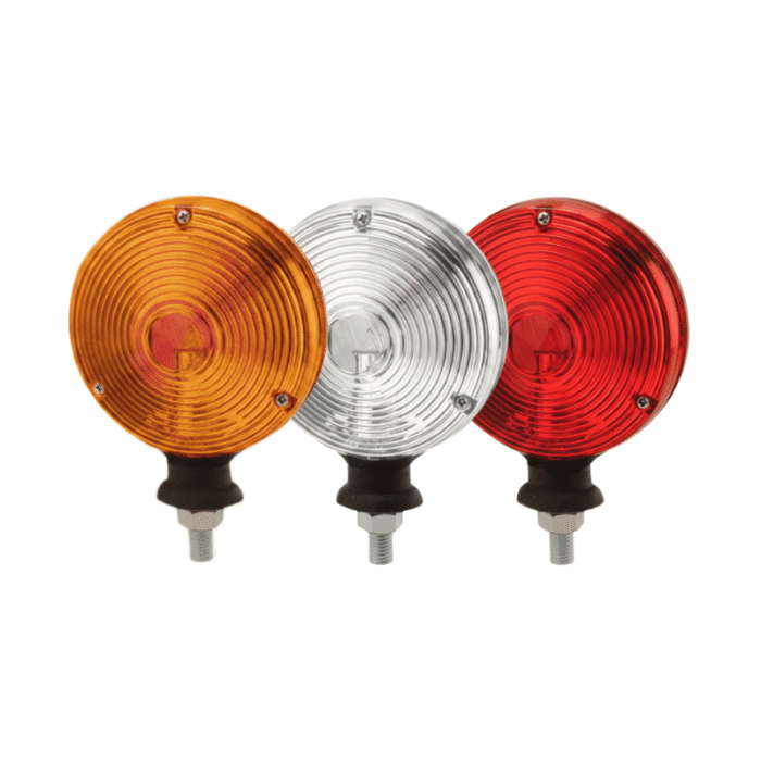 Nedking spiegellamp rood/wit - met BA15S lampfitting - geschikt voor 12 en 24 volt gebruik - EAN: 6090431347397