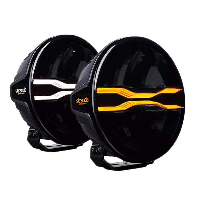 Strands FOR9T Dragon Drive 9 inch - 270969 - DUAL COLOR standlicht oranje / wit - 12.000 Lumen - ECE R148, ECE R149 - EAN: 7323030193522