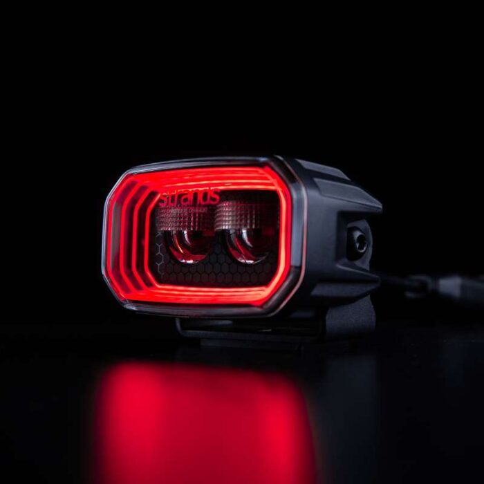Strands FOR9T No-Glare LED werklamp 31W - werklamp met standlicht in kleur ROOD en ORANJE - geschikt voor 12 en 24 volt gebruik - lichtopbrengst 1400 lumen - voor auto, vrachtwagen, camper, aanhanger en meer - Strands 809259 - EAN: 7323030190279