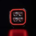 Strands FOR9T No-Glare LED werklamp 78W - werklamp met standlicht in kleur ROOD en ORANJE - geschikt voor 12 en 24 volt gebruik - lichtopbrengst 3220 lumen - voor auto, vrachtwagen, camper, aanhanger en meer - Strands 809260 - EAN: 7350133816911