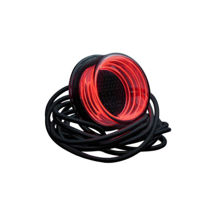 Strands FOR9T Geo unit rood - LED breedtelamp -donker glas - ECE R148 - 850466 - voor vrachtwagen, bestelwagen, aanhanger, camper en meer