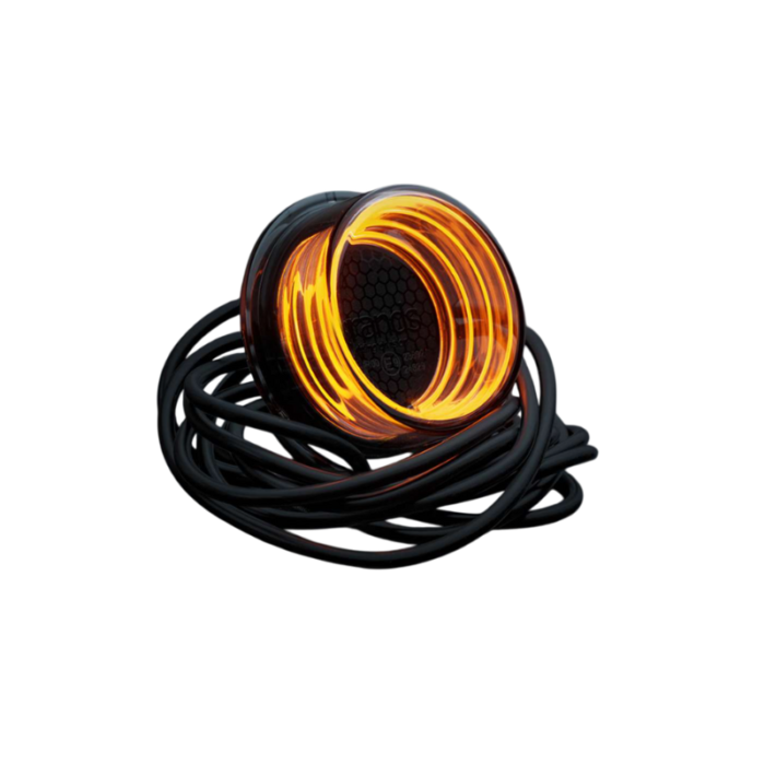 Strands FOR9T Geo unit oranje - LED breedtelamp -donker glas - ECE R148 - 850467 - voor vrachtwagen, bestelwagen, aanhanger, camper en meer