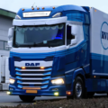 DAF vrachtwagen met daklicht