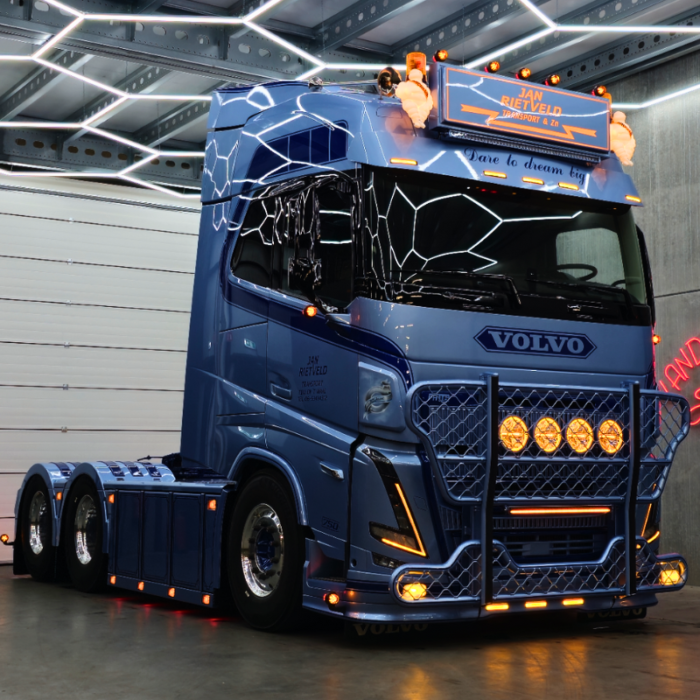 Windabweiser set Volvo FH5 - Passend für Volvo FH4B und FH5 - Vepro 4405S - ABS-PMMA - Truckstyling