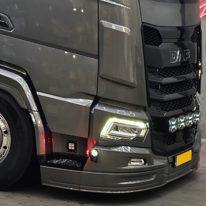 Dirt deflectors set DAF NG - Suitable for DAF XF - XG - XG+ 2022+ - Vepro 4413S - Installation manual - ABS-PMMA - Truck styling