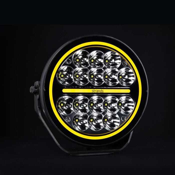 Siberia XP Driving Light 7 Zoll Fernscheinwerfer - zweifarbiges Standlicht - geeignet für 12 und / oder 24 Volt Betrieb - Strands 270985 - 16 LED-Punkte - EAN: 7323030193294