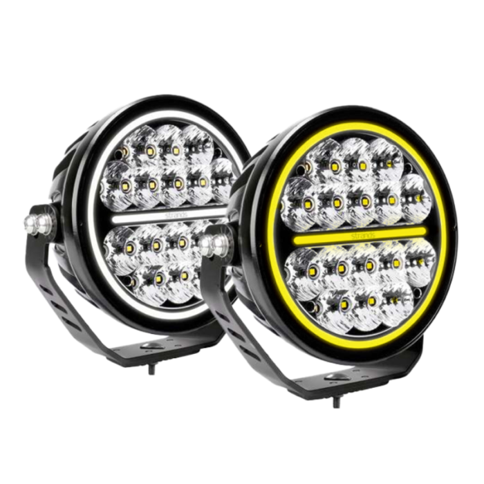 Siberia XP Driving Light 7 Zoll Fernscheinwerfer - zweifarbiges Standlicht - geeignet für 12 und / oder 24 Volt Betrieb - Strands 270985 - 16 LED-Punkte - EAN: 7323030193294