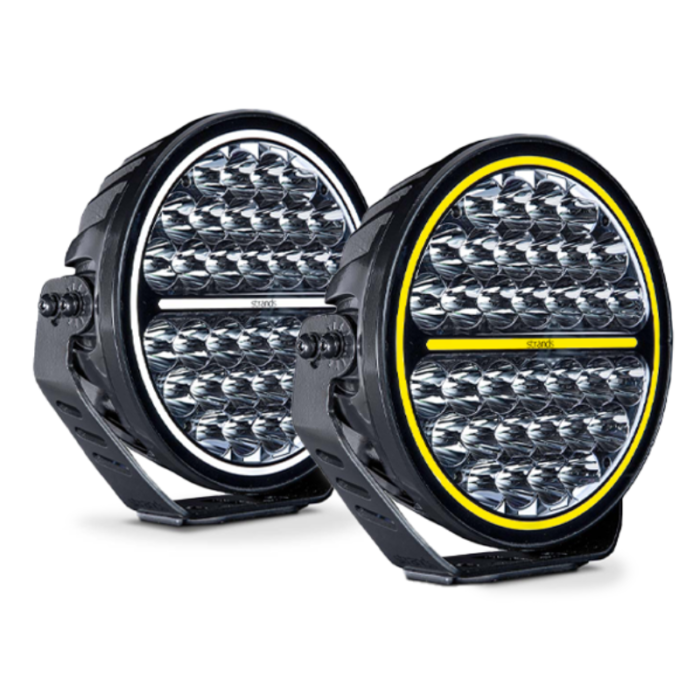 Siberia XP Driving Light 9 Zoll Fernscheinwerfer - zweifarbiges Standlicht - geeignet für 12 und / oder 24 Volt - Strands 270992 - 34 LED-Punkte - EAN: 7323030193324