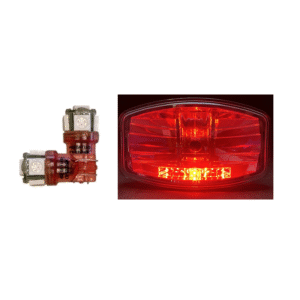 T10 LED lamp helder rood - geschikt voor 12 en 24 volt gebruikt - stadslicht interieurverlichting - voor vrachtwagen, trailer en meer.