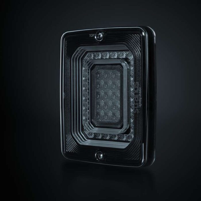 Square tail light - with brake light and tail light - Illusion
