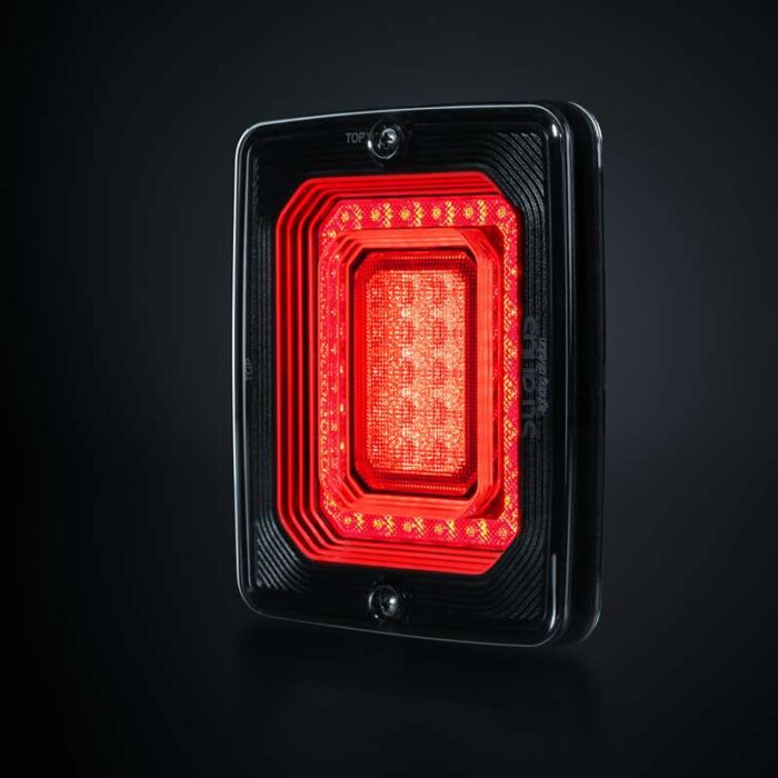 Square tail light - with brake light and tail light - Illusion