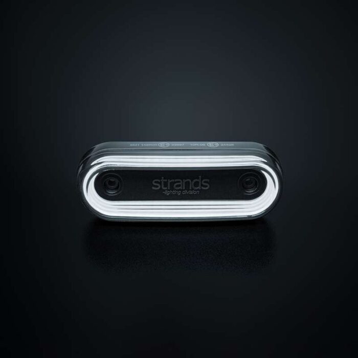 Strands FOR9T Gravity position light WHITE - dark glass - ECE R148 - 850455 - for truck, trailer and more