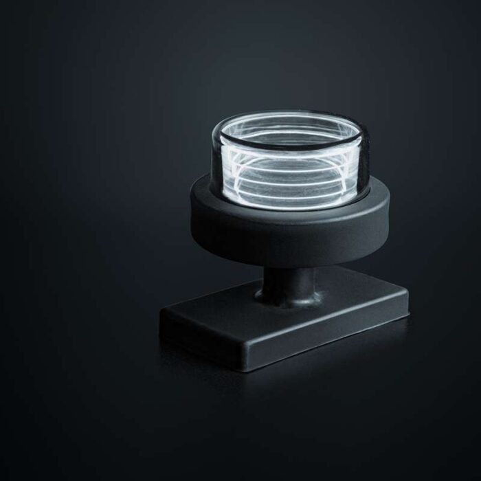850465 gemonteerd op een rubberen arm - 5700K wit - smoke behuizing