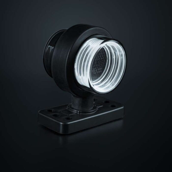 850465 gemonteerd op een rubberen arm - 5700K wit - smoke behuizing