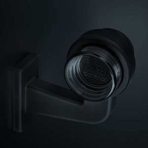 850465 mounted on a rubber arm - 5700K white - smoke housing