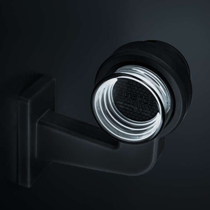 850465 gemonteerd op een rubberen arm - 5700K wit - smoke behuizing
