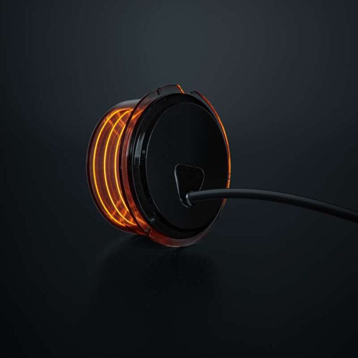 Strands FOR9T Geo unit oranje - LED breedtelamp -donker glas - ECE R148 - 850467 - voor vrachtwagen, bestelwagen, aanhanger, camper en meer