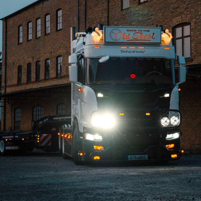 OG Old School verstraler gemonteerd op een truck