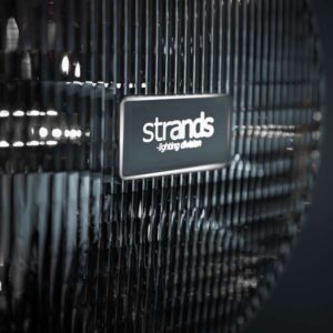 Strands IZE LED spotlight with illuminated logo