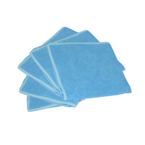 Set microvezeldoeken BLAUW - 40x40 cm - 5 stuks