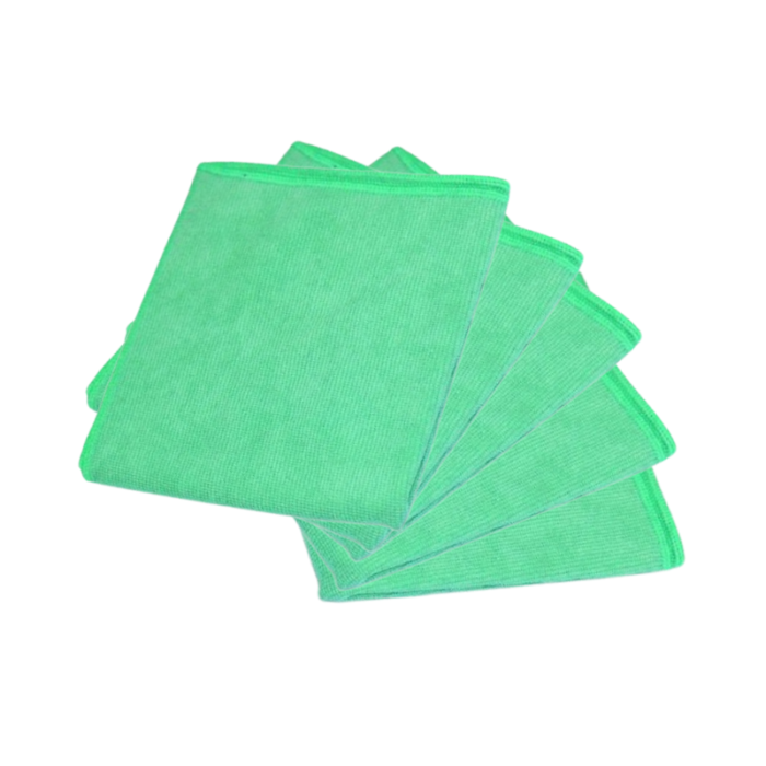 Set Mikrofasertücher GRÜN - 40x40 cm - 5 Stück